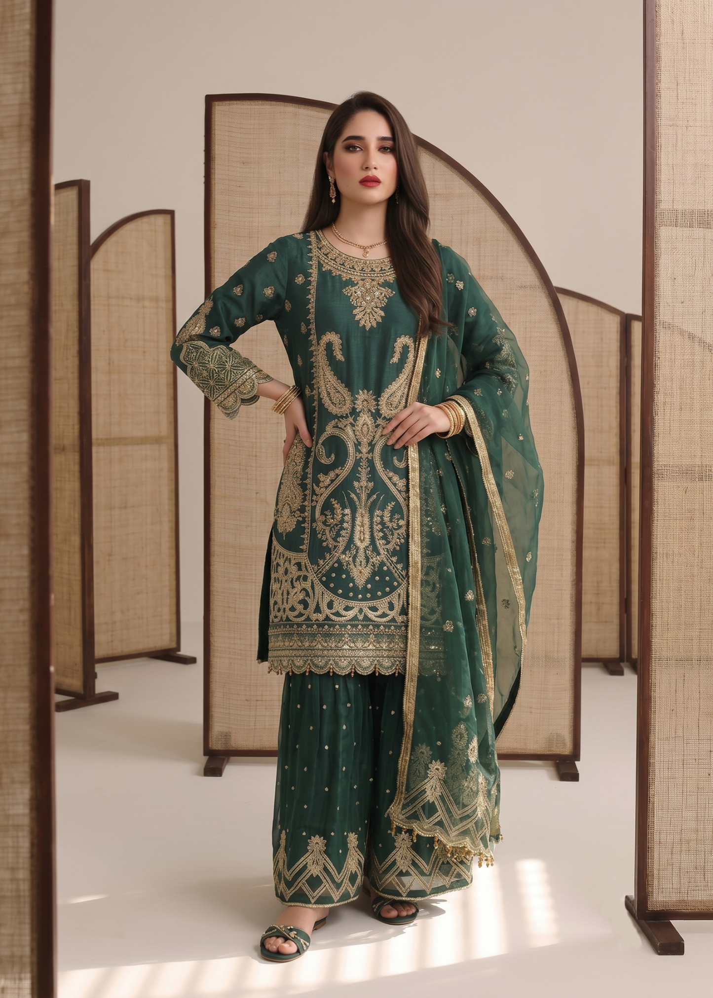 Embroidered Teal Organza Festive Wear Salwar Suit Online in Dubai UAE Abudhabi Ajman Sharjah