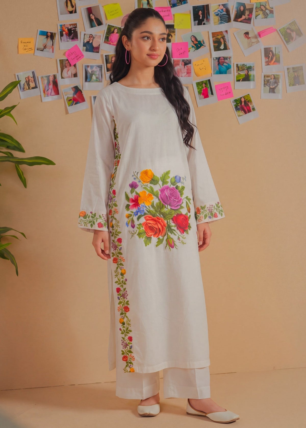 Embroidered White Lawn Salwar Suit Online in Dubai DXB UAE Abudhabi Meena Bazaar