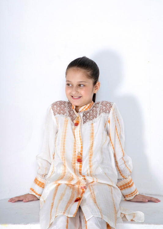 Embroidered White Raw Silk Kurta Pajama Online in Dubai DXB UAE Abudhabi Meena Bazaar