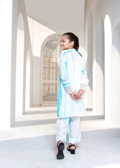 Embroidered White Raw Silk Salwar Kameez Online in UK USA Canada