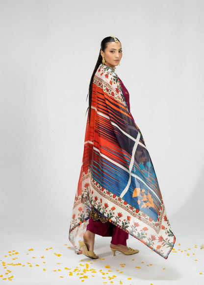 Embroidered Wine Silk Pakistani Suit Online in Dubai DXB UAE Abudhabi Meena Bazaar