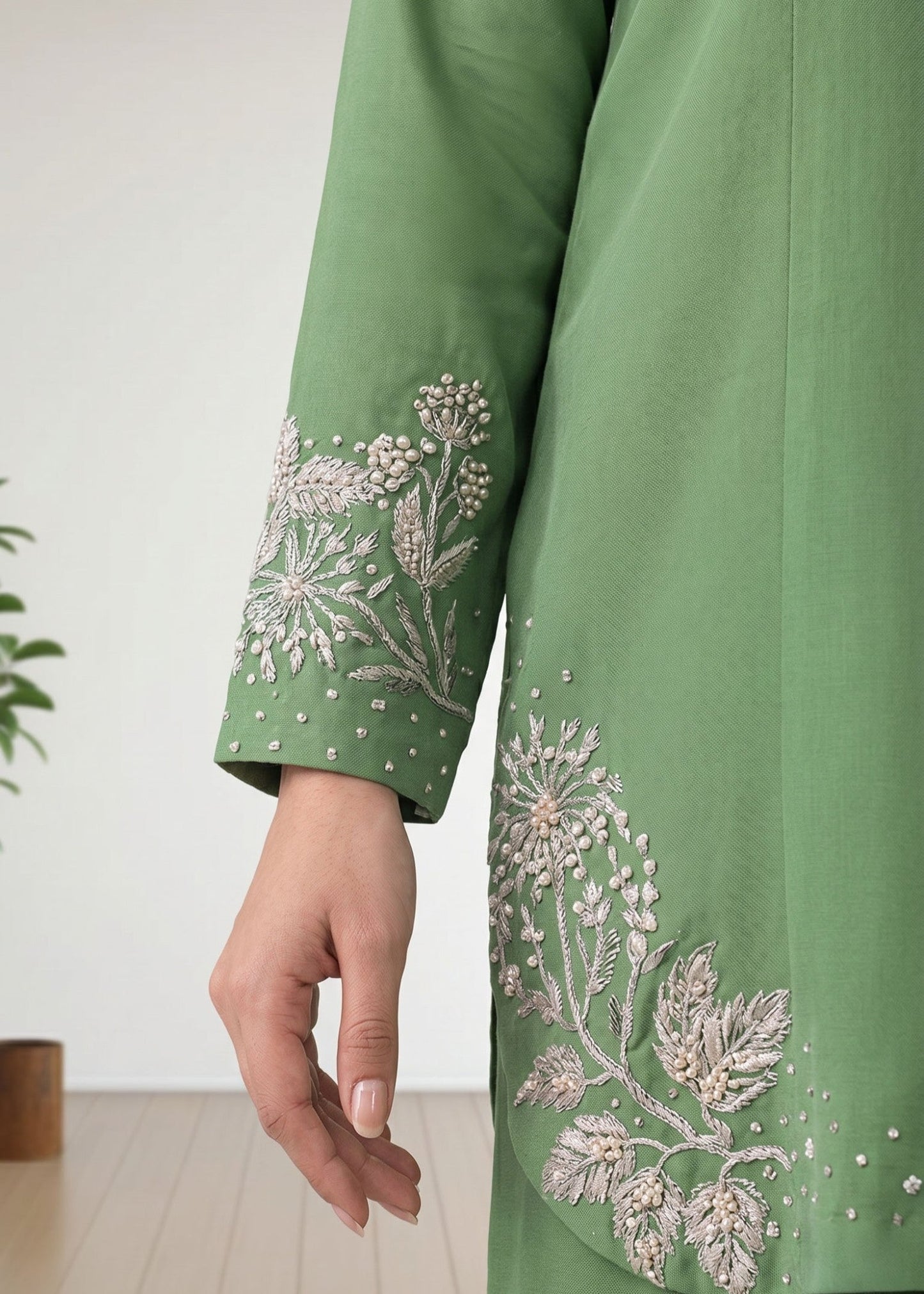 Embroidered Winter Wear Khaddar Kurta Set Online in Sri Lanka India Australia