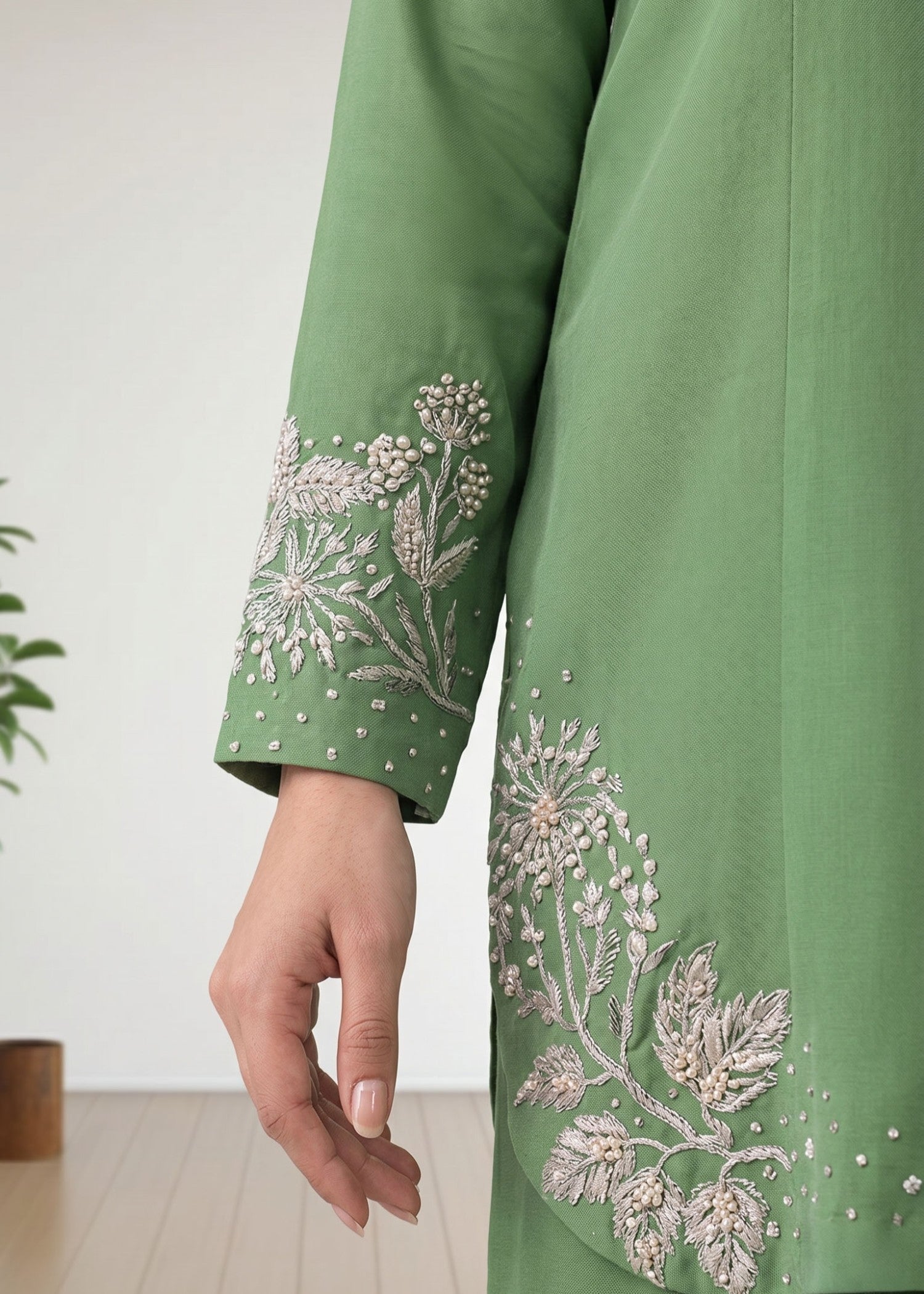 Embroidered Winter Wear Khaddar Kurta Set Online in Sri Lanka India Australia