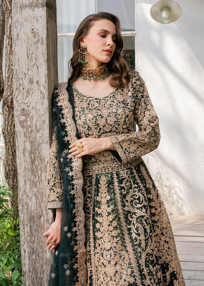 Emerald Green Net Wedding Suit for Women Online in Sri Lanka India Australia