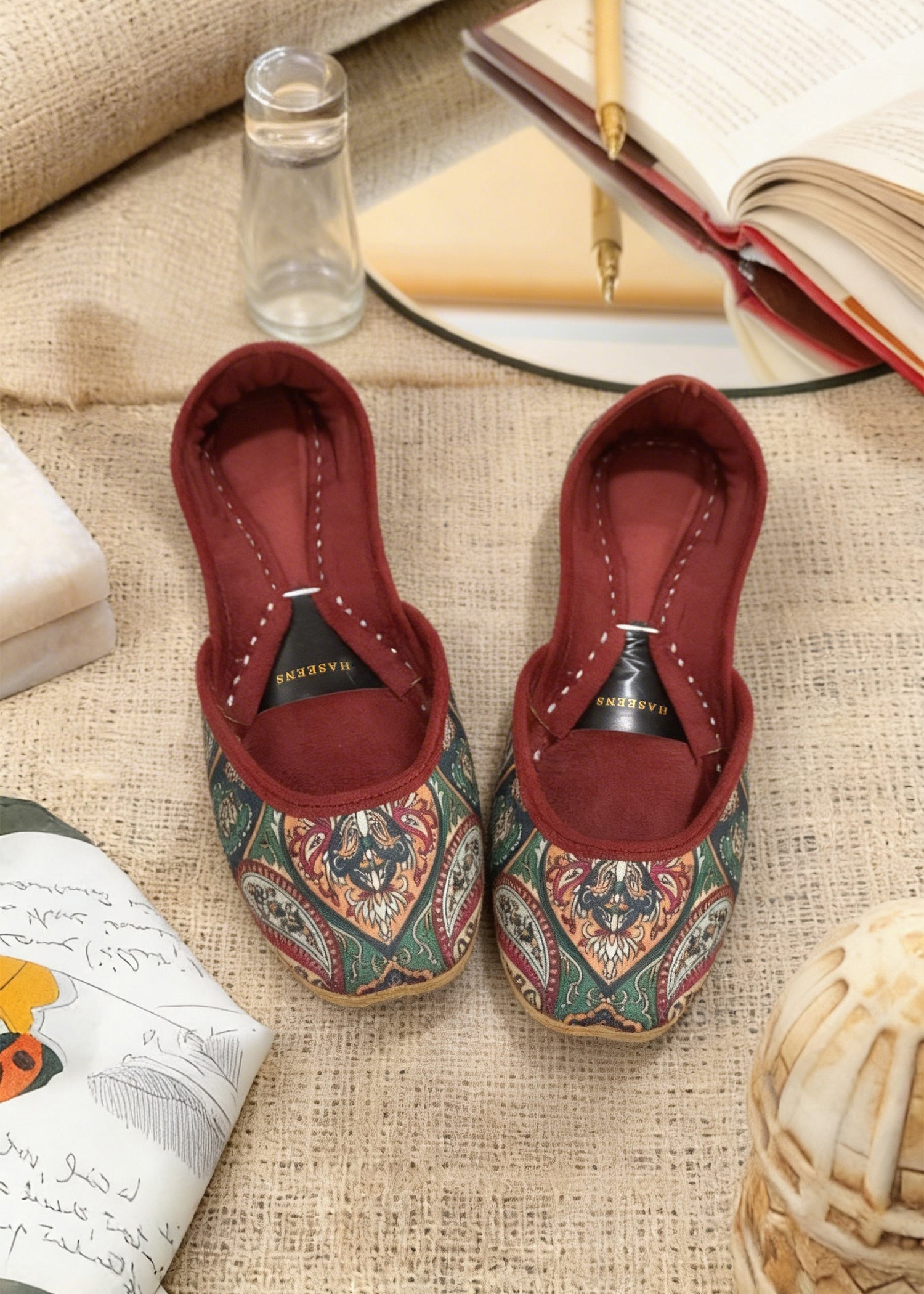 Ethnic Velvet Khussa Wedding Shoes Online in UK USA Canada