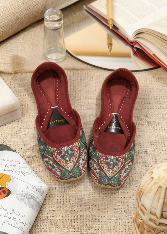 Ethnic Velvet Khussa Wedding Shoes Online in UK USA Canada