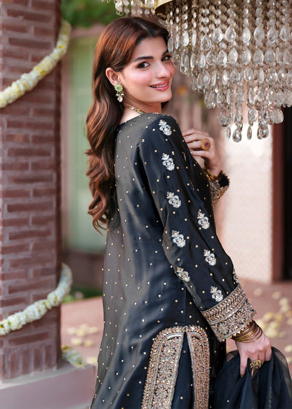 Festive Black Silk Lehenga Choli Online in Dubai UAE Abudhabi Ajman Sharjah