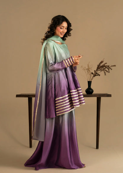 Festive Gota Work Silk Sharara Online in Dubai DXB UAE Abudhabi Meena Bazaar