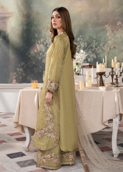 Festive Green Poly Silk Pakistani Outfit Online in Sri Lanka India Australia