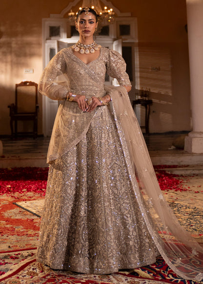 Festive Grey Net Lehenga Choli Online in Dubai DXB UAE Abudhabi Meena Bazaar