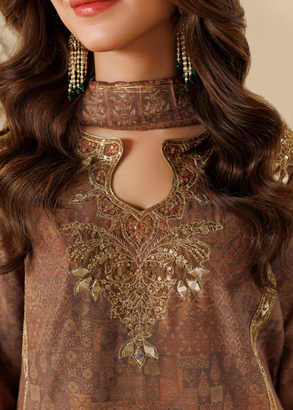 Festive Party Wear Camel Brown Mirror Work Gharara Online in Sri Lanka India Australia