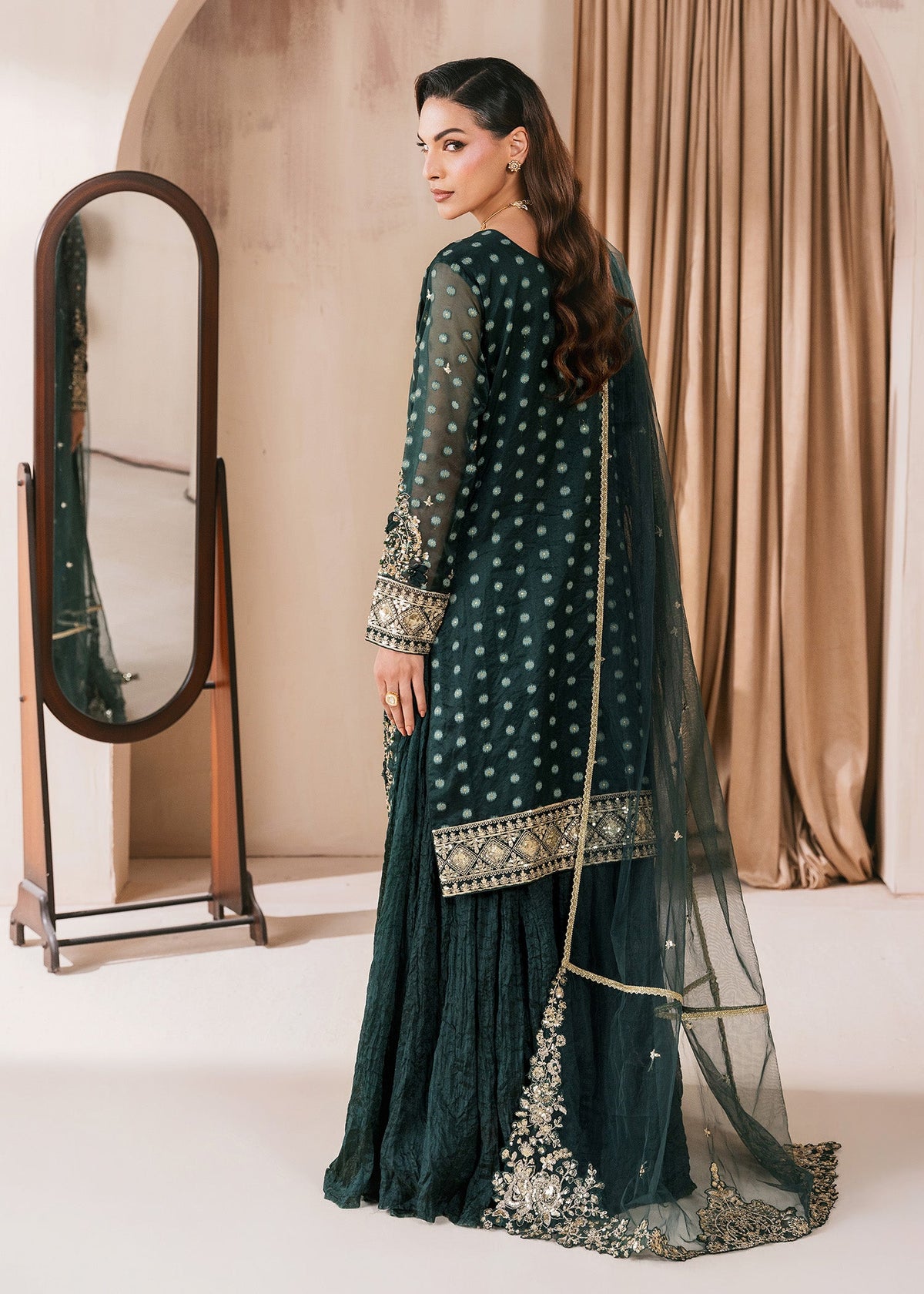 Festive Partywear Organza Sharara Gharara Online in Sri Lanka India Australia