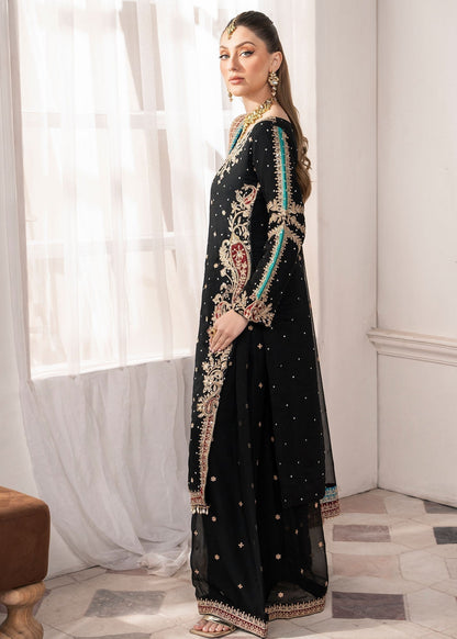 Festive Wear Black Chiffon Suit Online in Sri Lanka India Australia