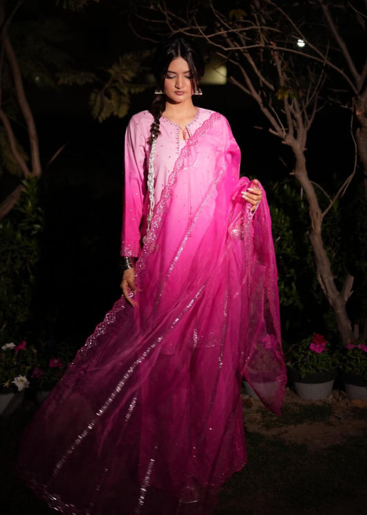 Festive Wear Embroidered Farshi Shalwar Raw Silk Online in Dubai DXB UAE Abudhabi Meena Bazaar