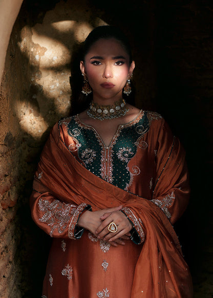 Festive Wear Hand Embroidered Charmuse Silk Suit Online in Sri Lanka India Australia