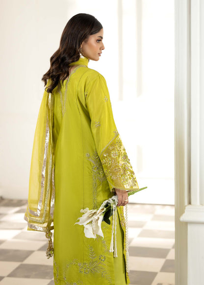 Festive Wear Key Lime Silk Suit with Net Dupatta Online in Sri Lanka India Australia