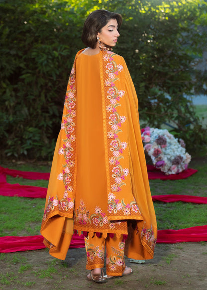 Festive Wear Lawn Suit Clay Orange Online in Dubai UAE Abudhabi Ajman Sharjah
