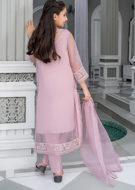 Festive Wear Lilac Organza Embroidered 3 Piece Suit Online in Sri Lanka India Australia