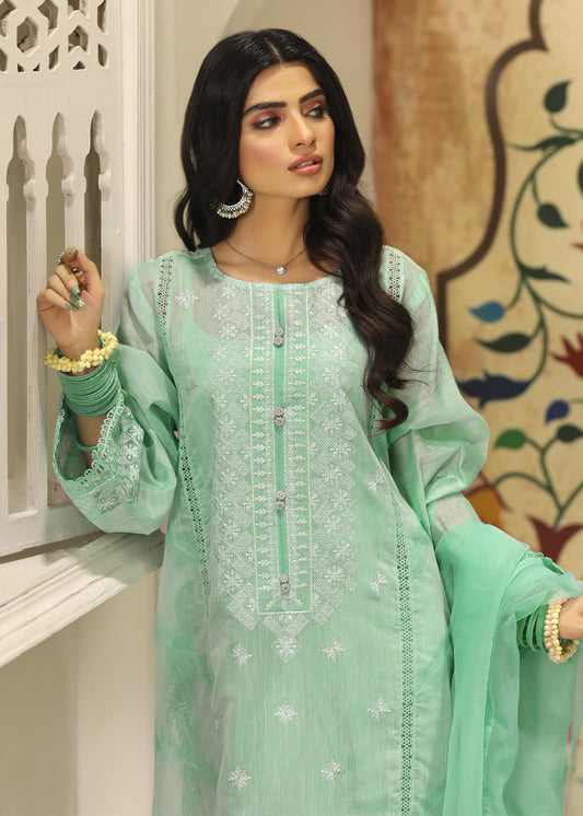 Festive Wear Mint Green Cotton Suit Online in Sri Lanka India Australia