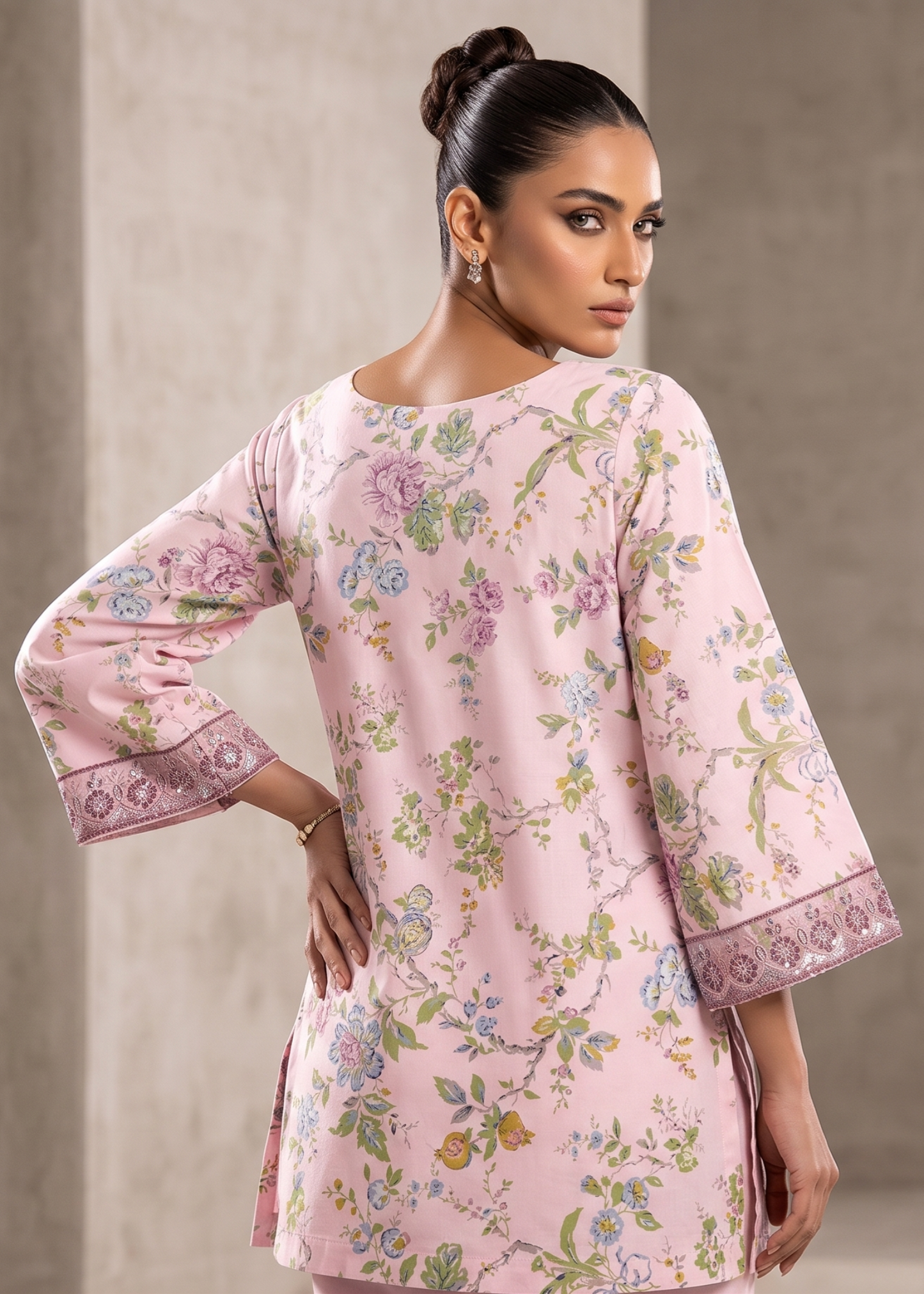 Festive Wear Pale Pink Lawn Gharara Online in Sri Lanka India Australia