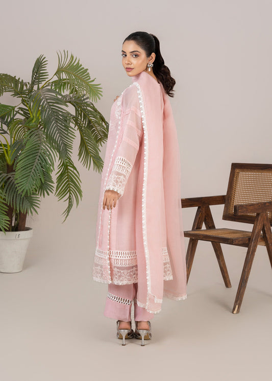 Festive Wear Pink Cotton Silk Suit Online in Dubai DXB UAE Abudhabi Meena Bazaar