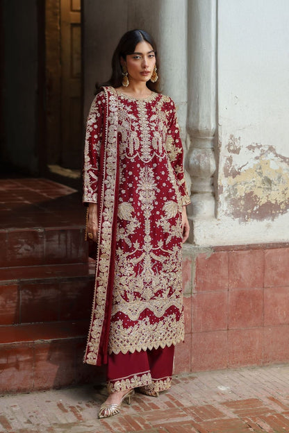 Fire Red Chiffon Straight Cut Kurta Suit Online in Dubai UAE Abudhabi Ajman Sharjah