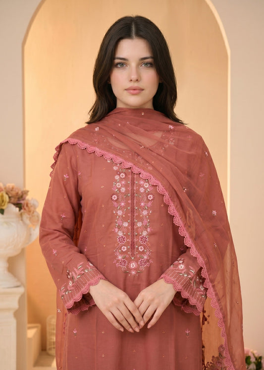 Flame Color Linen Straight Trouser Suit Online in Sri Lanka India Australia