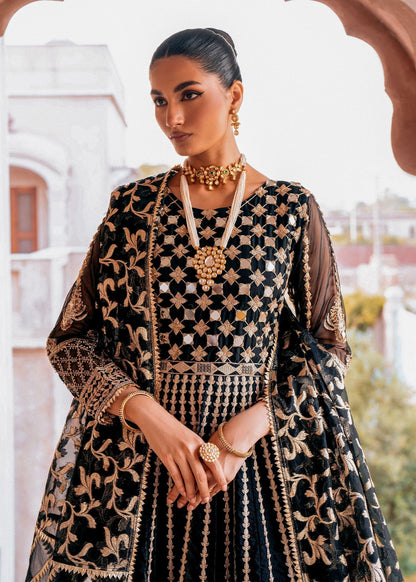 Black Organza 3 Piece Pakistani Wedding Dress Online in Sri Lanka India Australia