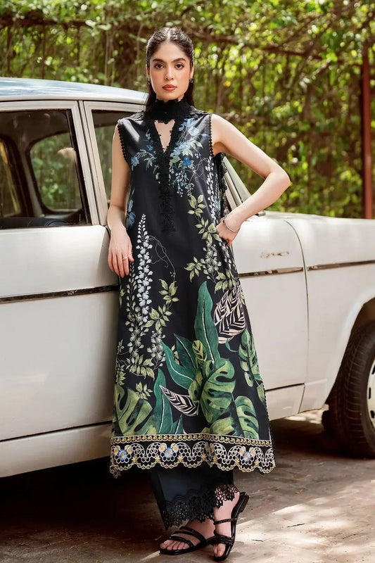 Floral Embroidered Lawn Salwar Kameez Online in Dubai UAE Abudhabi Ajman Sharjah