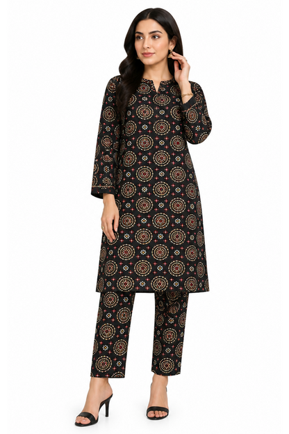Floral Printed AirJet Lawn Pakistani Suit Online in Dubai UAE Abudhabi Ajman Sharjah