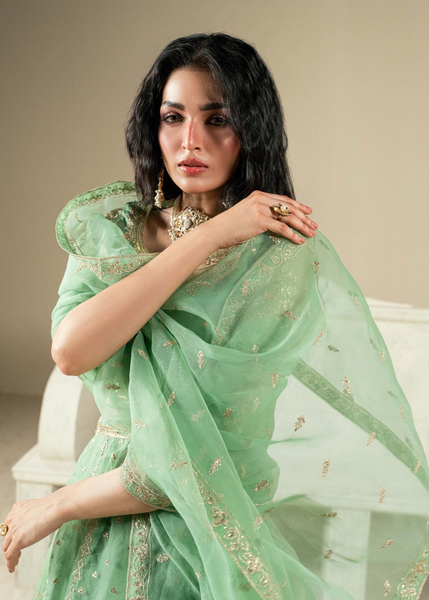 Formal Embroidered Lehenga Choli Online in KSA Riyadh Saudi Arabia Oman Bahrain Qatar