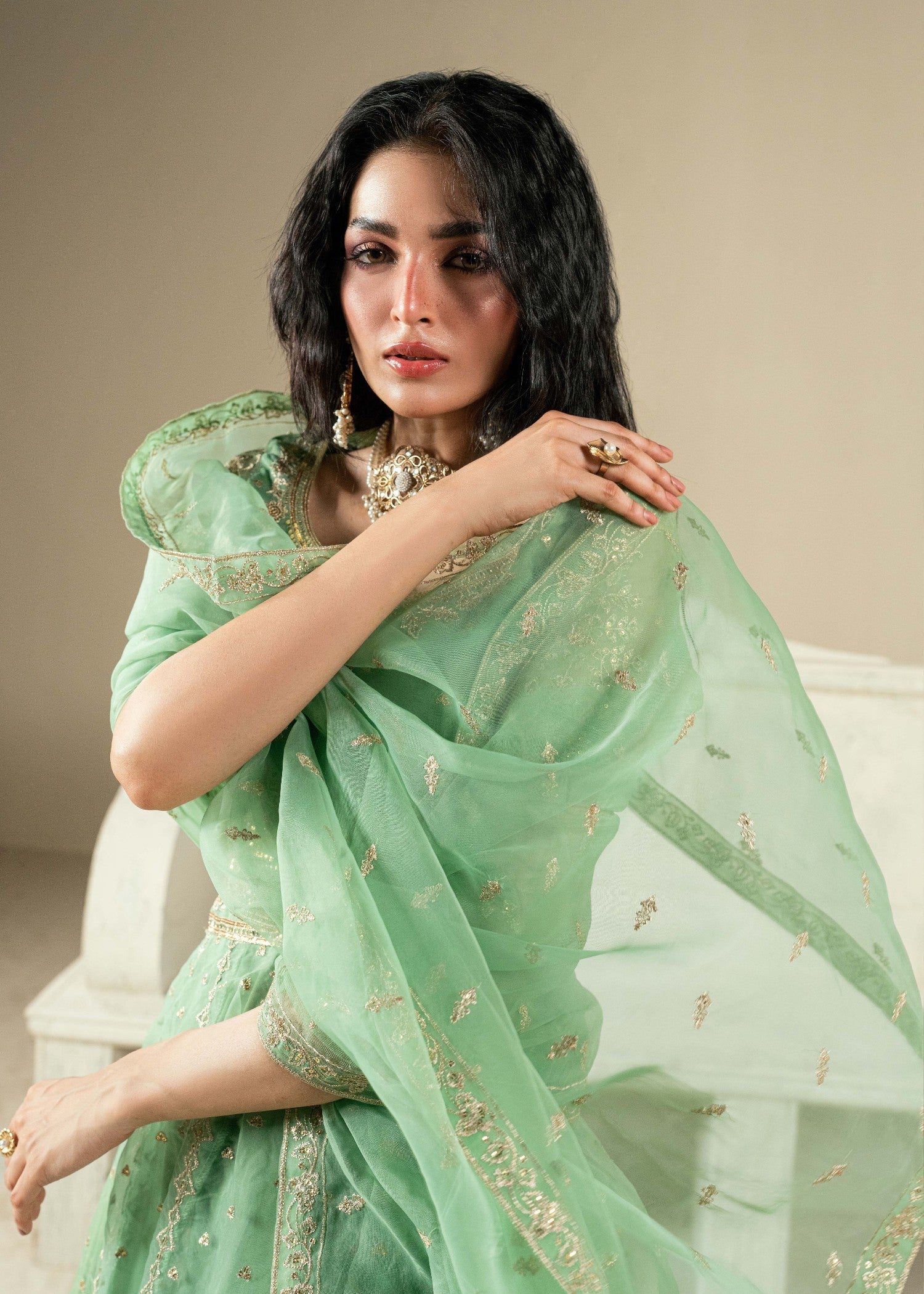 Formal Embroidered Lehenga Choli Online in KSA Riyadh Saudi Arabia Oman Bahrain Qatar