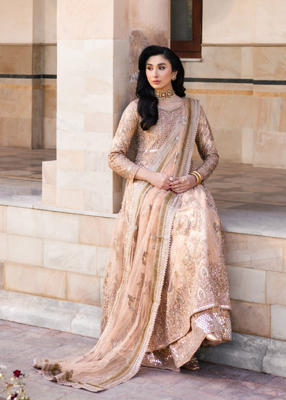 Formal Gold Net Embroidered Suit Online in KSA Riyadh Saudi Arabia Oman Bahrain Qatar