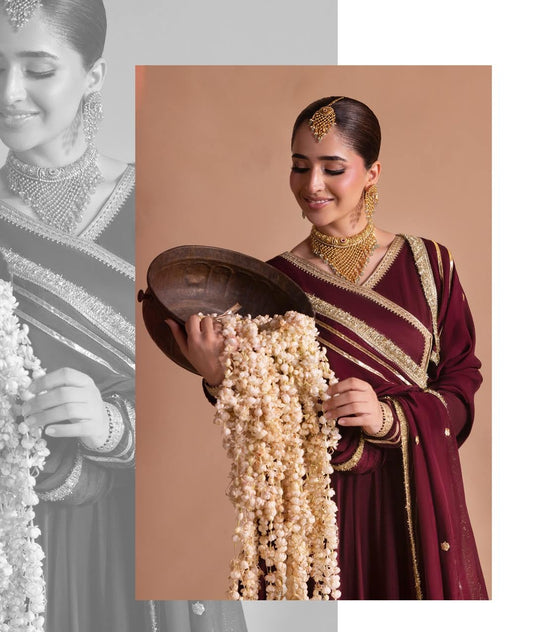 Formal Raw Silk Maxi Suit with Silk Dupatta Online in Sri Lanka India Australia