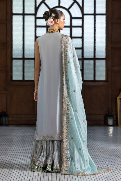 Formal Wear Gloss Silk Sharara for Ladies Online in UK USA Canada