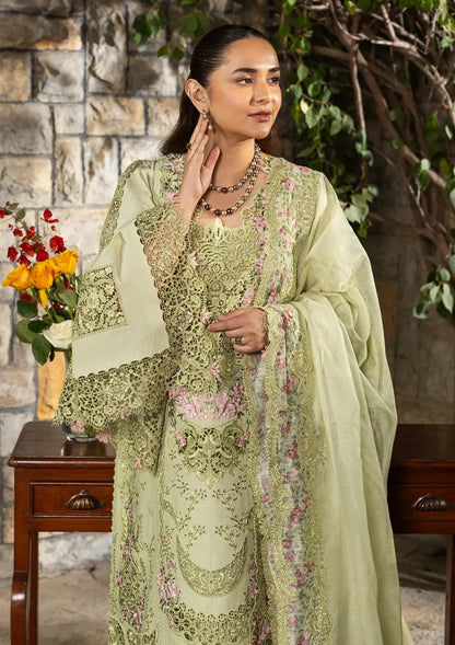 Formal Wear Pistachio Lawn Dress Material Online in UK USA Canada