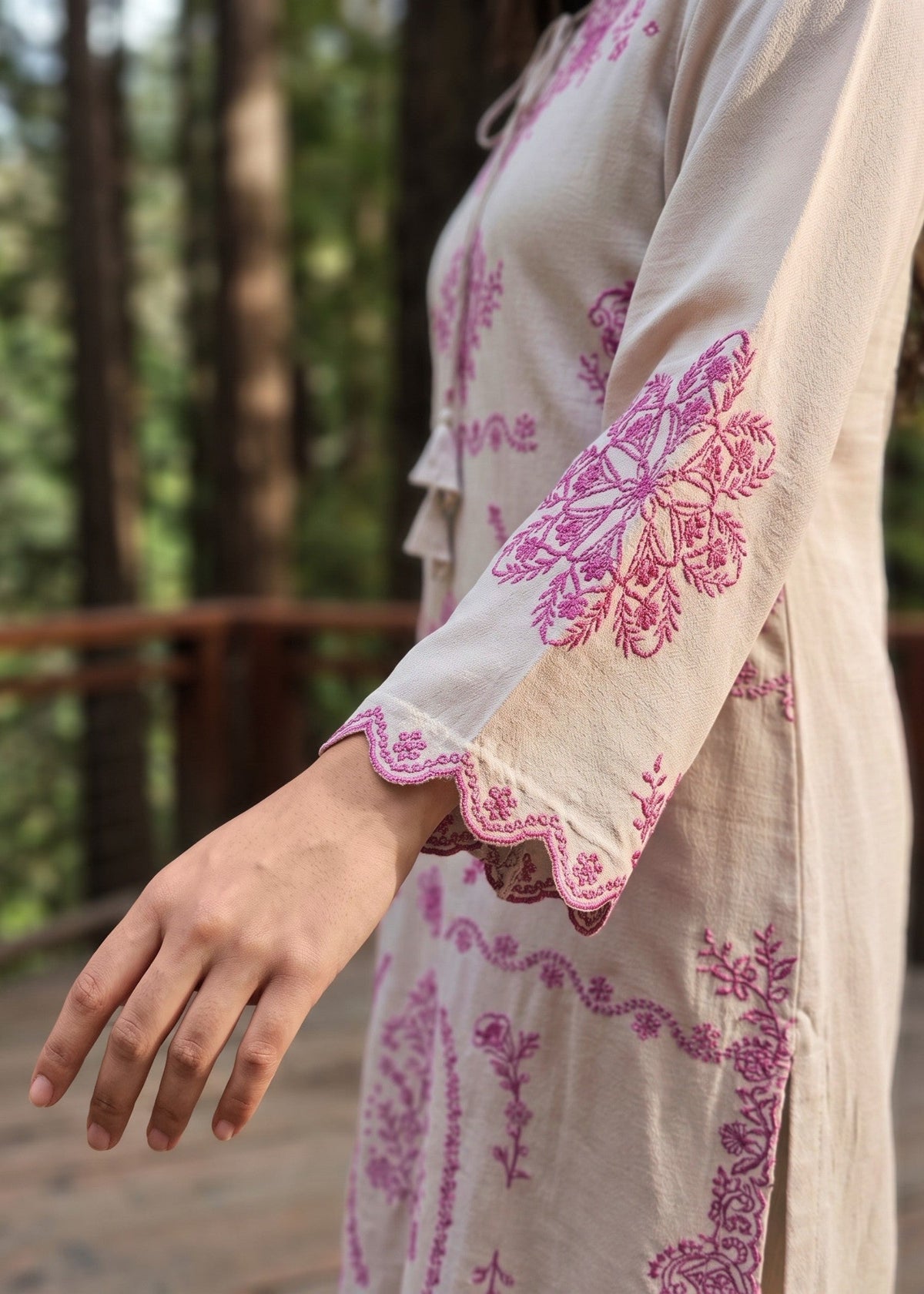 Frost Embroidered Cotton Designer Salwar Kameez Online in Sri Lanka India Australia