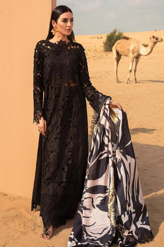 Black Chikankari Lawn Suit