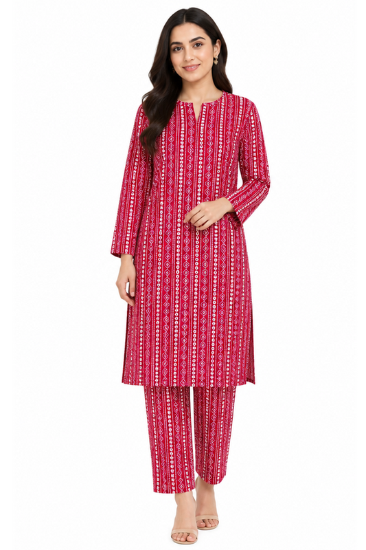 Geometric Printed AirJet Lawn Ladies Suit Online in Dubai UAE Abudhabi Ajman Sharjah