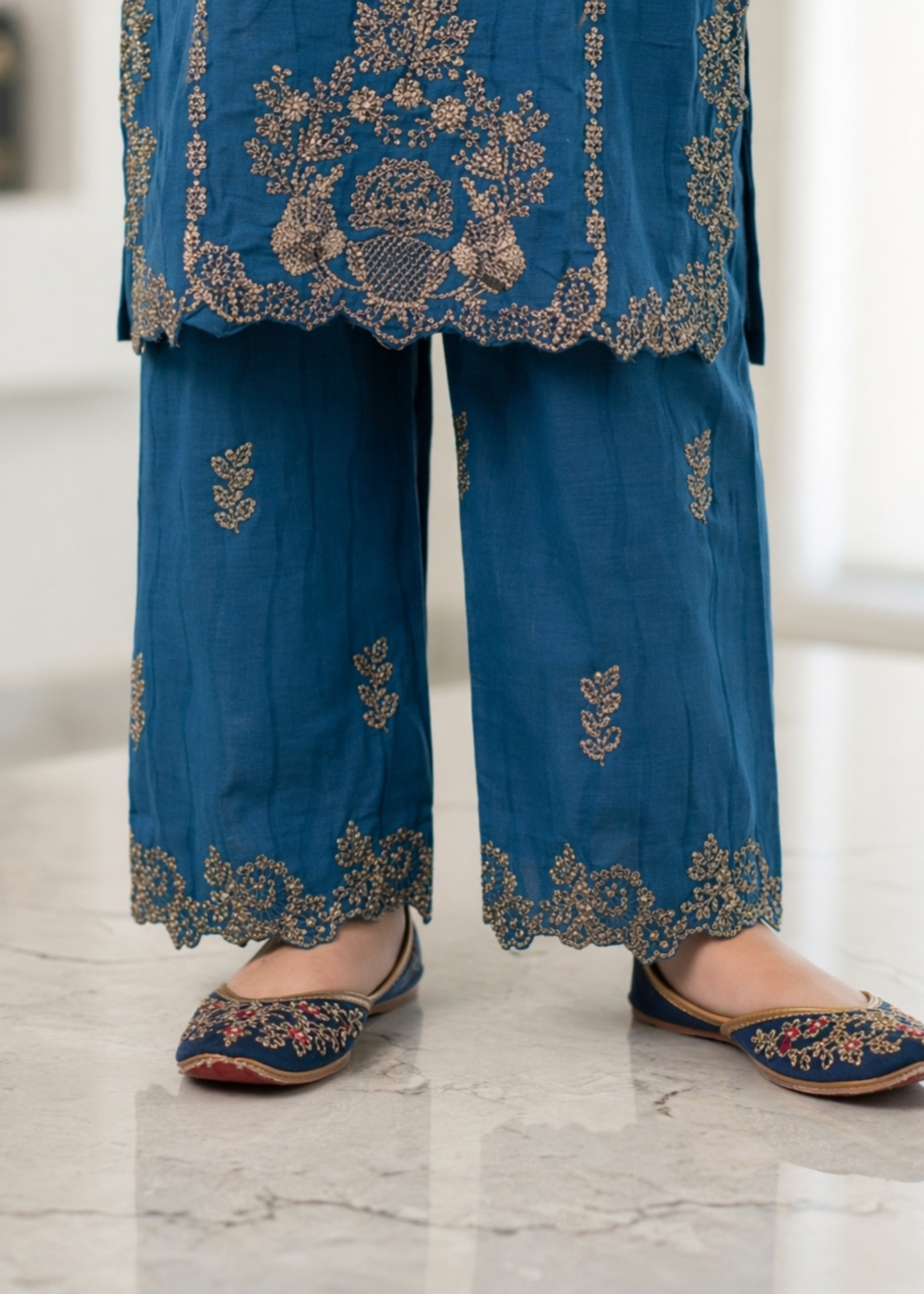 Girls Embroidered Cotton Straight Kurta Pajama Online in KSA Riyadh Saudi Arabia Oman Bahrain Qatar