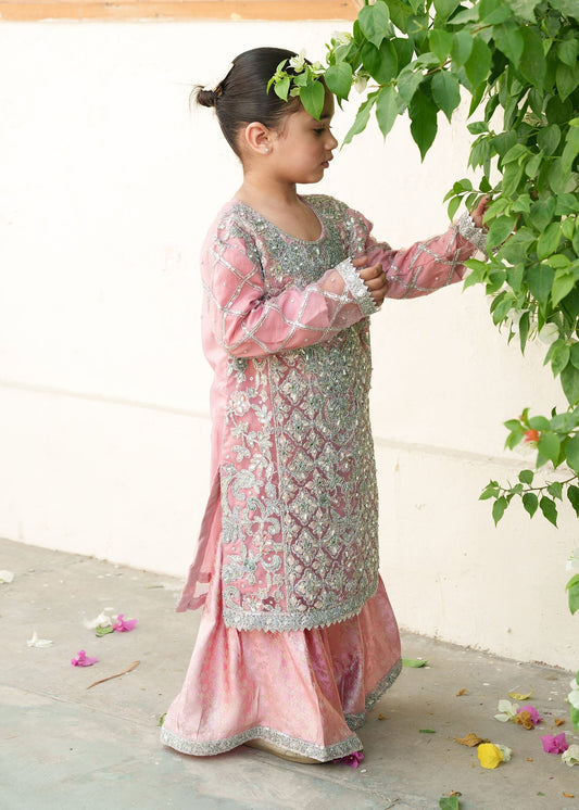 Girls Festive Wear Chiffon Gharara Online in UK USA Canada