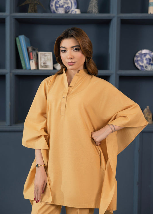 Gold Cape-Style Kaftan for Women Online in Dubai DXB UAE Abudhabi Meena Bazaar