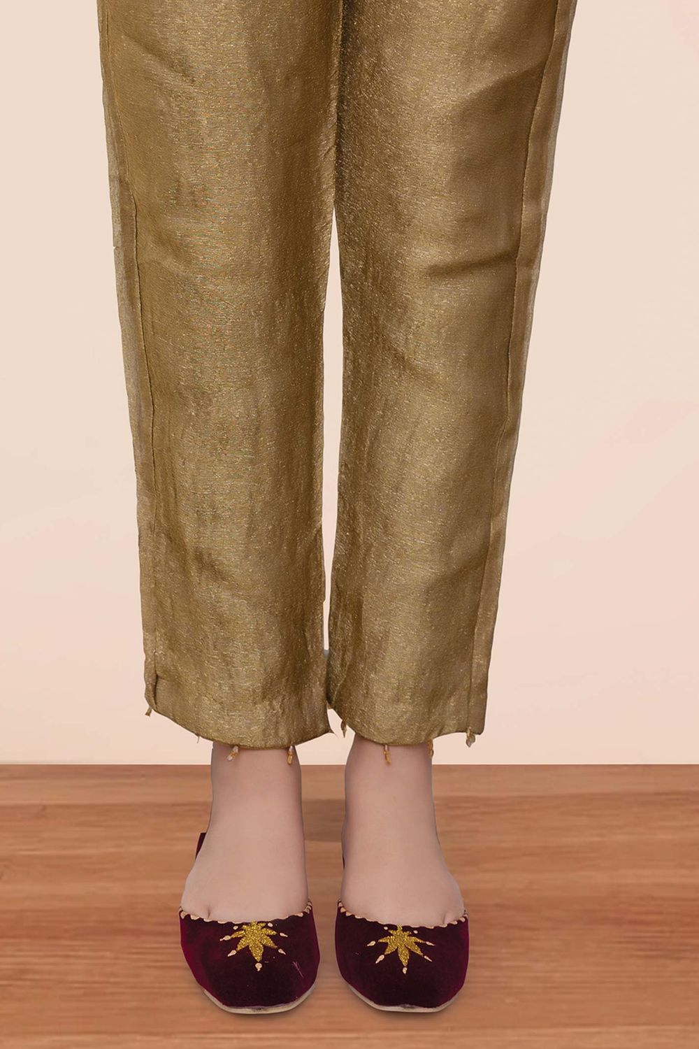 Gold Embellished Tissue Salwar Kameez Online in Dubai UAE Abudhabi Ajman Sharjah