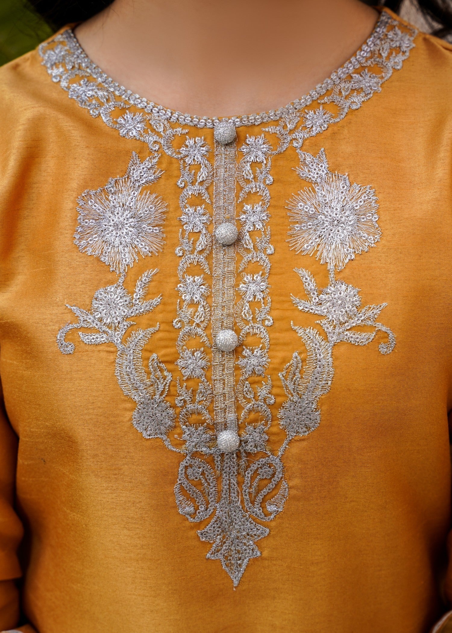Gold Embroidered Pakistani Gharara Set Online in Dubai UAE Abudhabi Ajman Sharjah