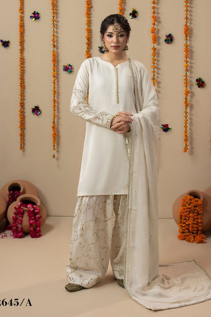 Gold Embroidered Raw Silk Salwar Kameez Online in Dubai UAE Abudhabi Ajman Sharjah