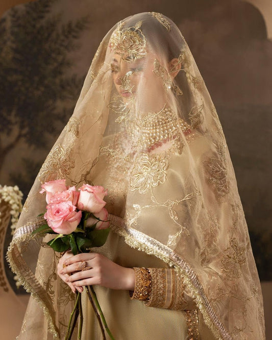 Gold Hand Embroidered Sharara Dress Online in Sri Lanka India Australia
