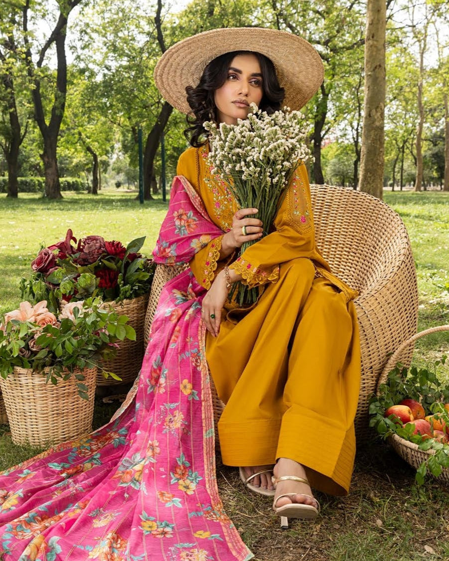 Gold Lawn Diamond Dupatta Farshi Shalwar Online in Sri Lanka India Australia