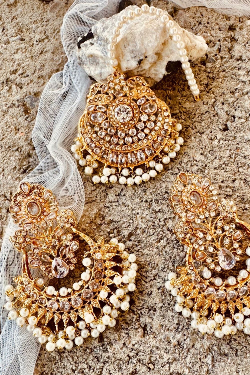 Gold Plated Bridal Jewellery Set Online in Dubai UAE Abudhabi Ajman Sharjah