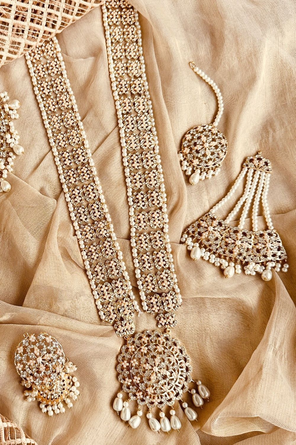 Gold Plated Hyderabadi Bridal Jewellery Set Online in Dubai UAE Abudhabi Ajman Sharjah