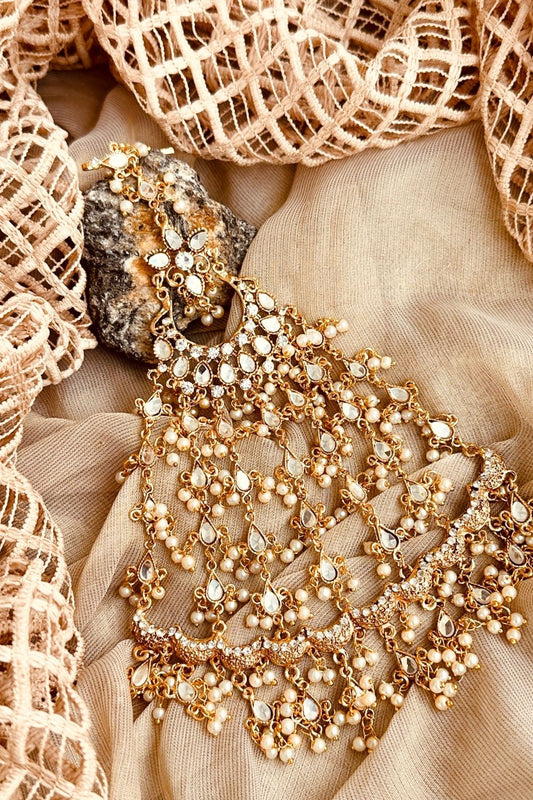 Gold Plated Jumbo Jhumka Earrings Online in Dubai UAE Abudhabi Ajman Sharjah